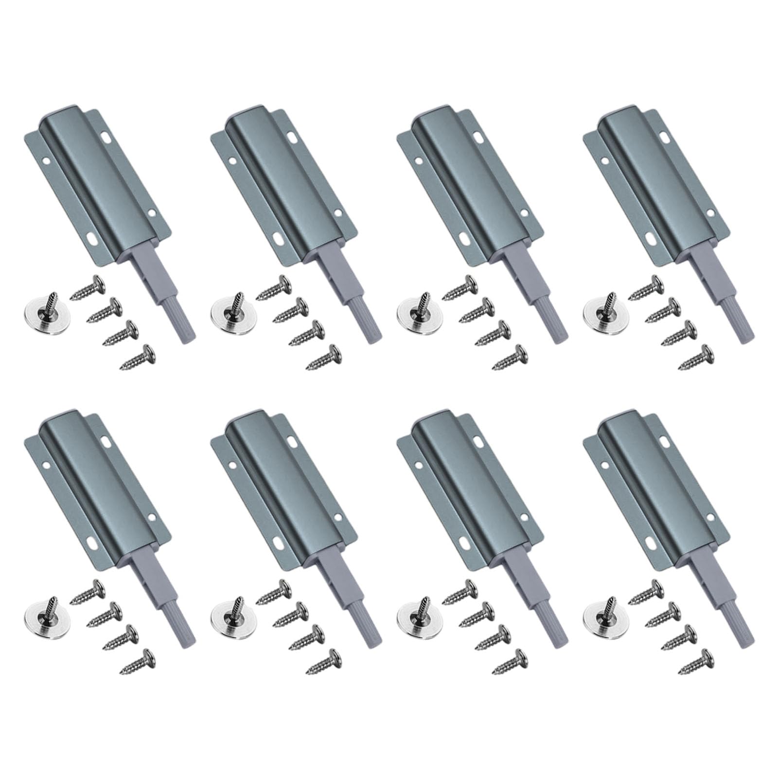 8 Pack Practical Push to Open Latches for Hide Door and Cabinets with Easy Installation Designs Casual Use Modern Furniture Hardwares
