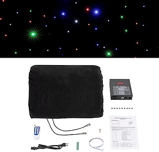 LED Background 9.8FTx19.7FT Colorful Backdrop LED Star Curtain with DMX Control Fire Retardant Star Background for Wedding Party DJ Event Stage Show