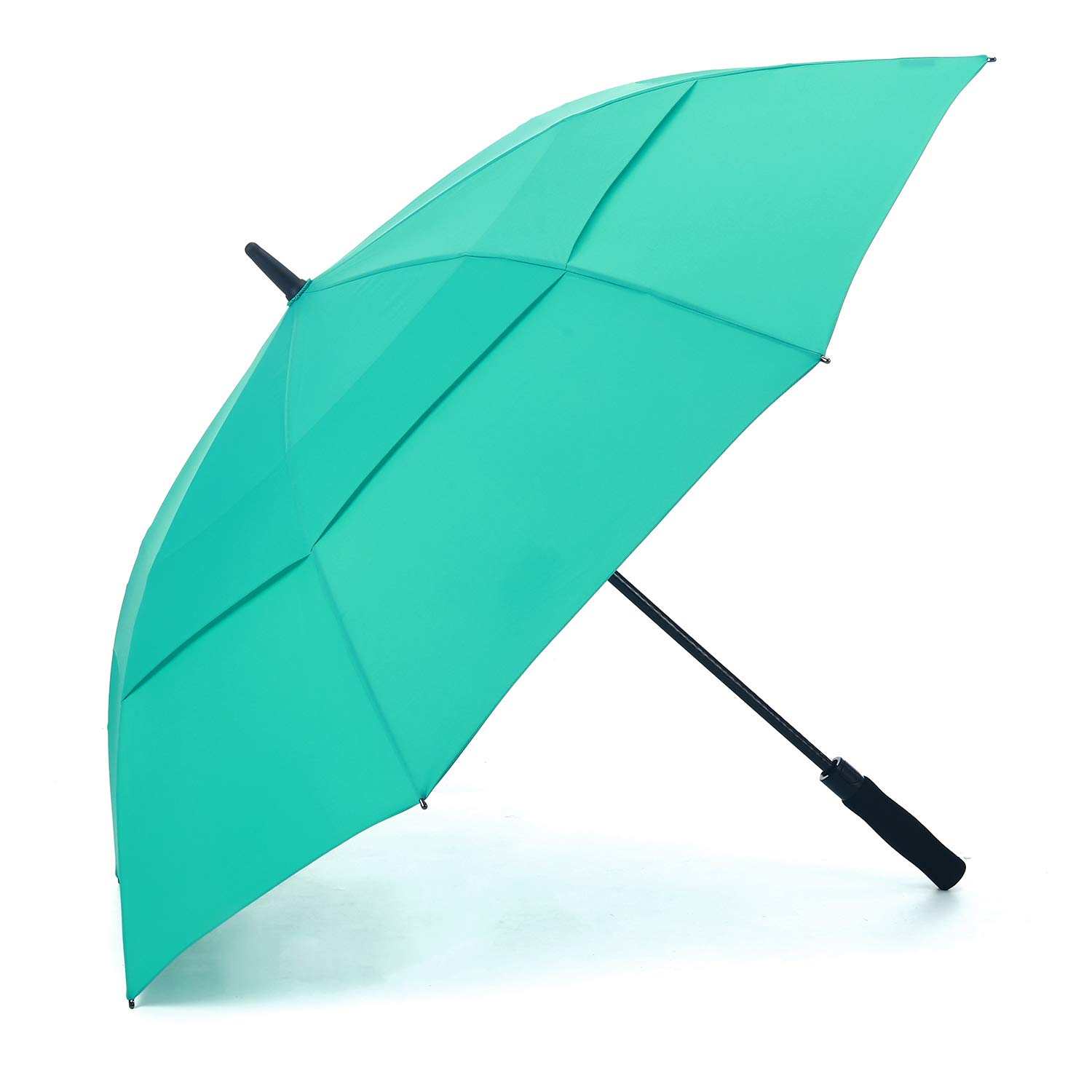 RUMBRELLA Golf Umbrella Windproof UV Umbrellas Large UPF 50+ Auto Open 55IN (B: Mint Green)