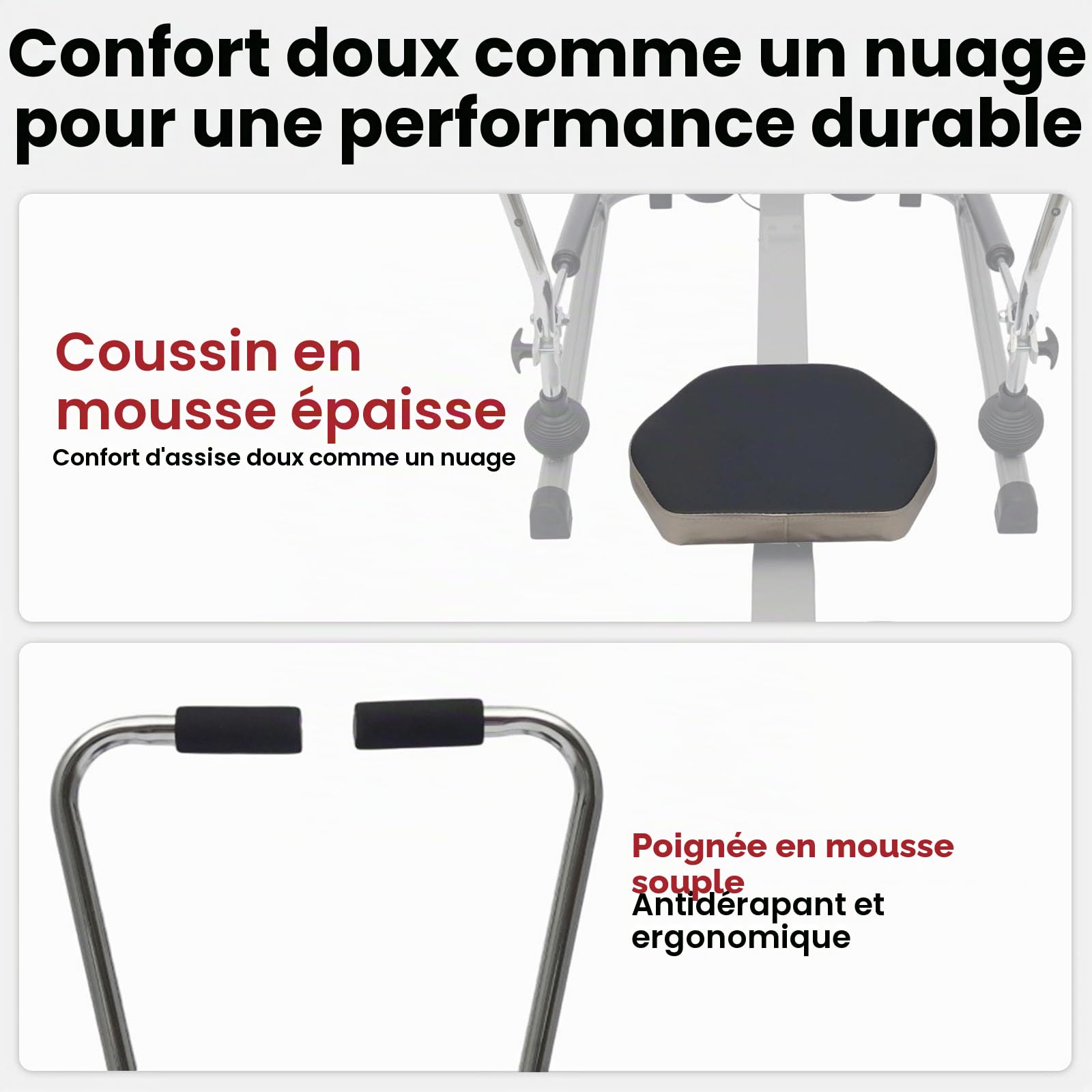 Rameur Hydraulique Pliable En Acier – Charge Max 120kg, écran LCD, Résistance Réglable 15-55kg
