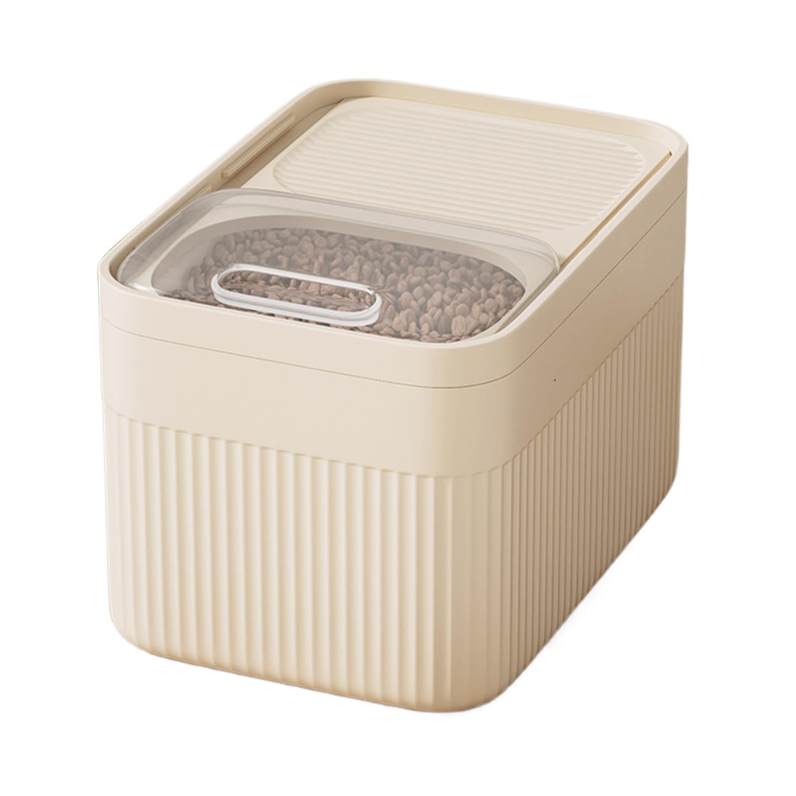 Boîte de rangement de nourriture pour chien dans la cuisine : organisation 10l