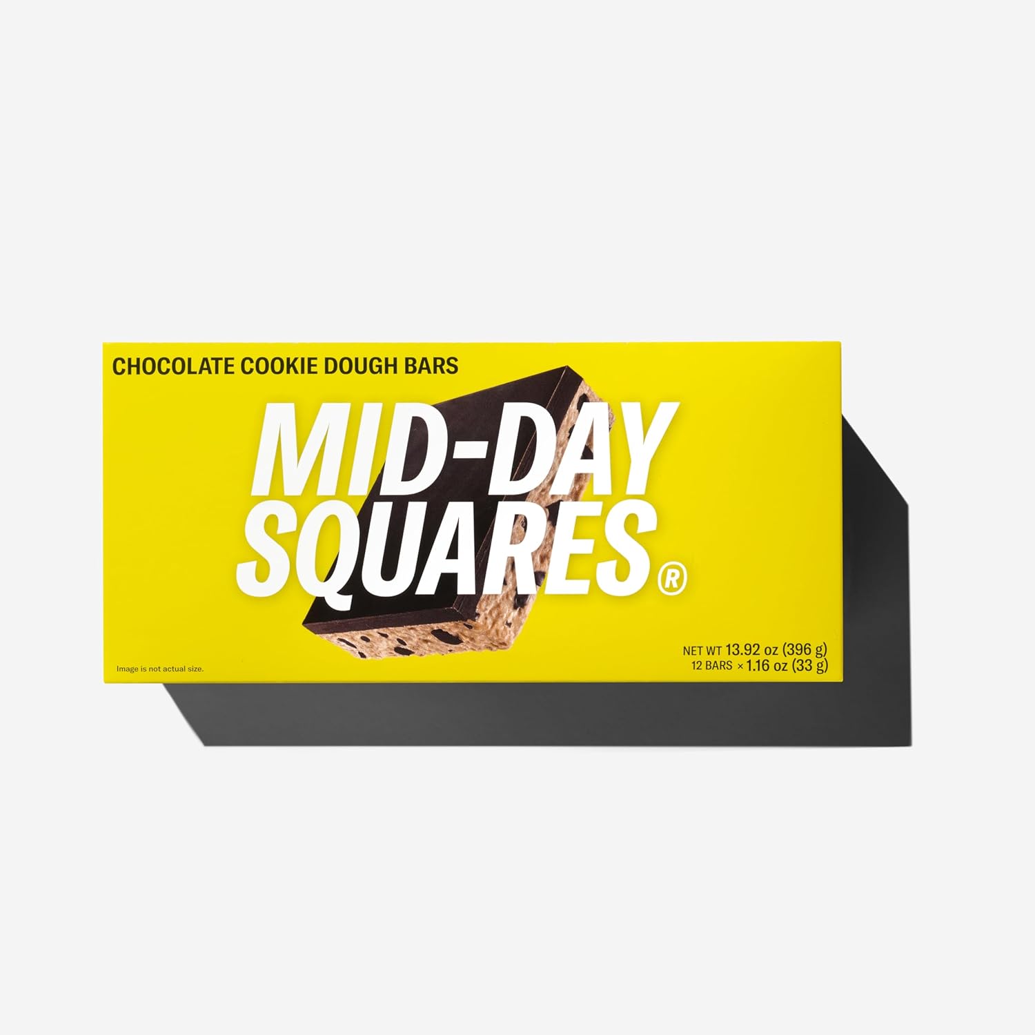 Mid-Day Squares Cookie Dough Protein Chocolate Bars, 1.16 Oz each, 2 Packs (24 Squares) | Made with Real Chocolate, 6g Plant Protein, 4g Fiber, Gluten Free, Plant-Based