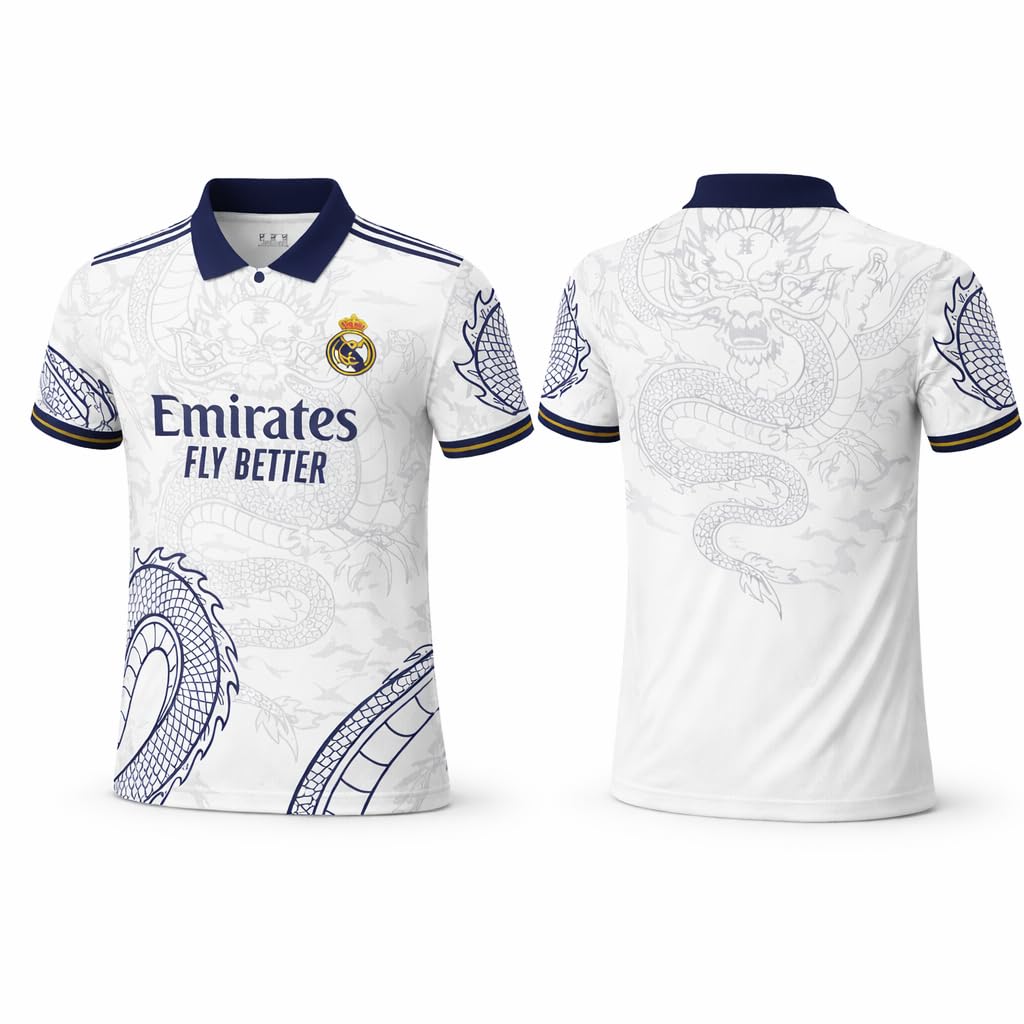 Real Kids/Youth Football Jersey Set – Short Sleeve Soccer T-Shirt & Shorts Outfit for Boys, Breathable Sportswear Training Kit