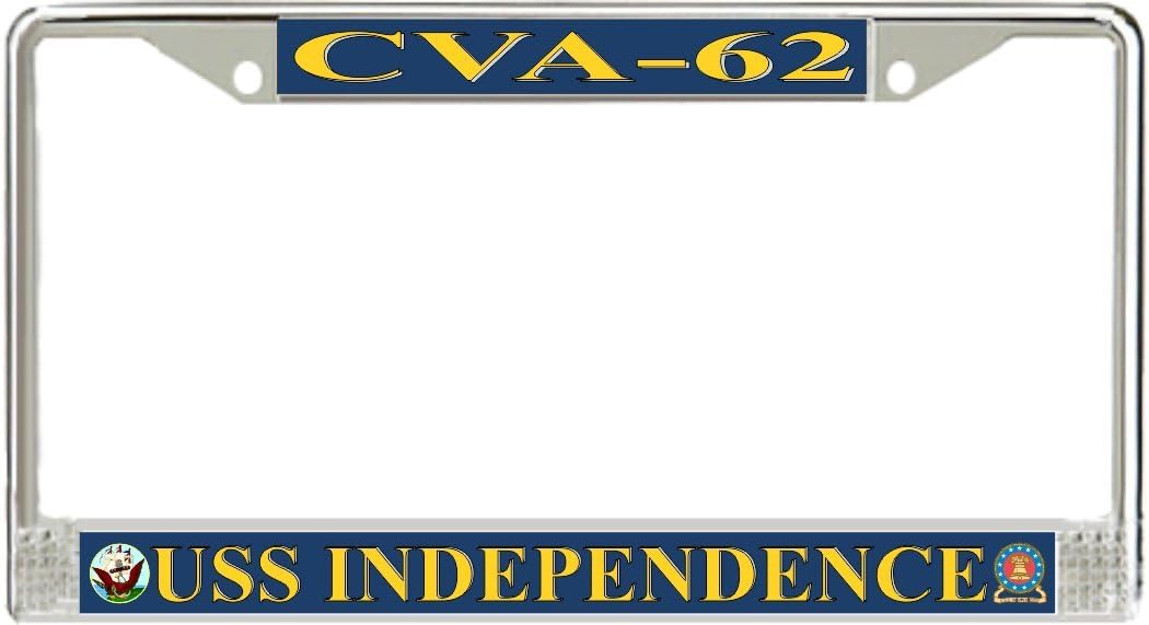 MilitaryBest USS Independence CVA-62 License Plate Frame
