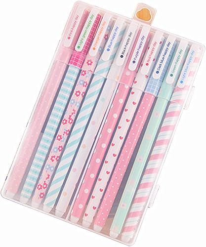 Miniatura 8 de Lindos bolígrafos de tinta de gel de colores para mujer, 10 unidades (164 pulgadas)