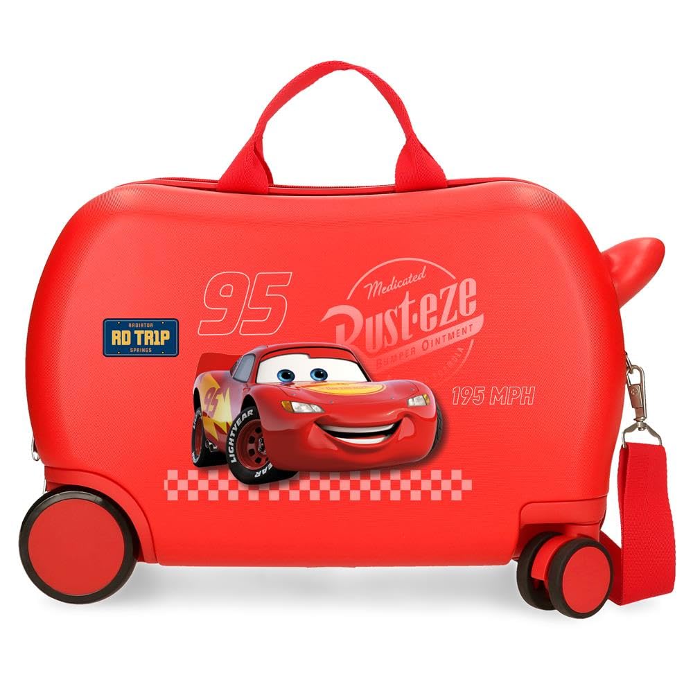 Joumma Disney Cars Trip walizka dziecięca czerwona 45 x 31 x 20 cm twardy ABS 24,6 l 1,8 kg 2 koła bagaż podręczny, Czerwone, walizka dziecięca