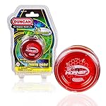 Duncan Toys Hornet Pro Looping Yo-Yo with String, Ball Bearing Axle and Plastic Body, Clear with Red Cap