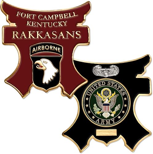 Moneda de desafío Fort Campbell, KY Rakkasans del ejército estadounidense