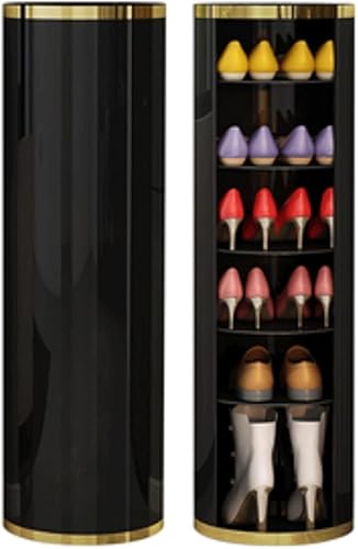 Miniatura 10 de Shelves Shoe Rack 360° Rotating 7 Tier Shoe Cabinet Round Shoe Rack Tower Without Door for Entryway Hallway Space Saving Shoe Shelf