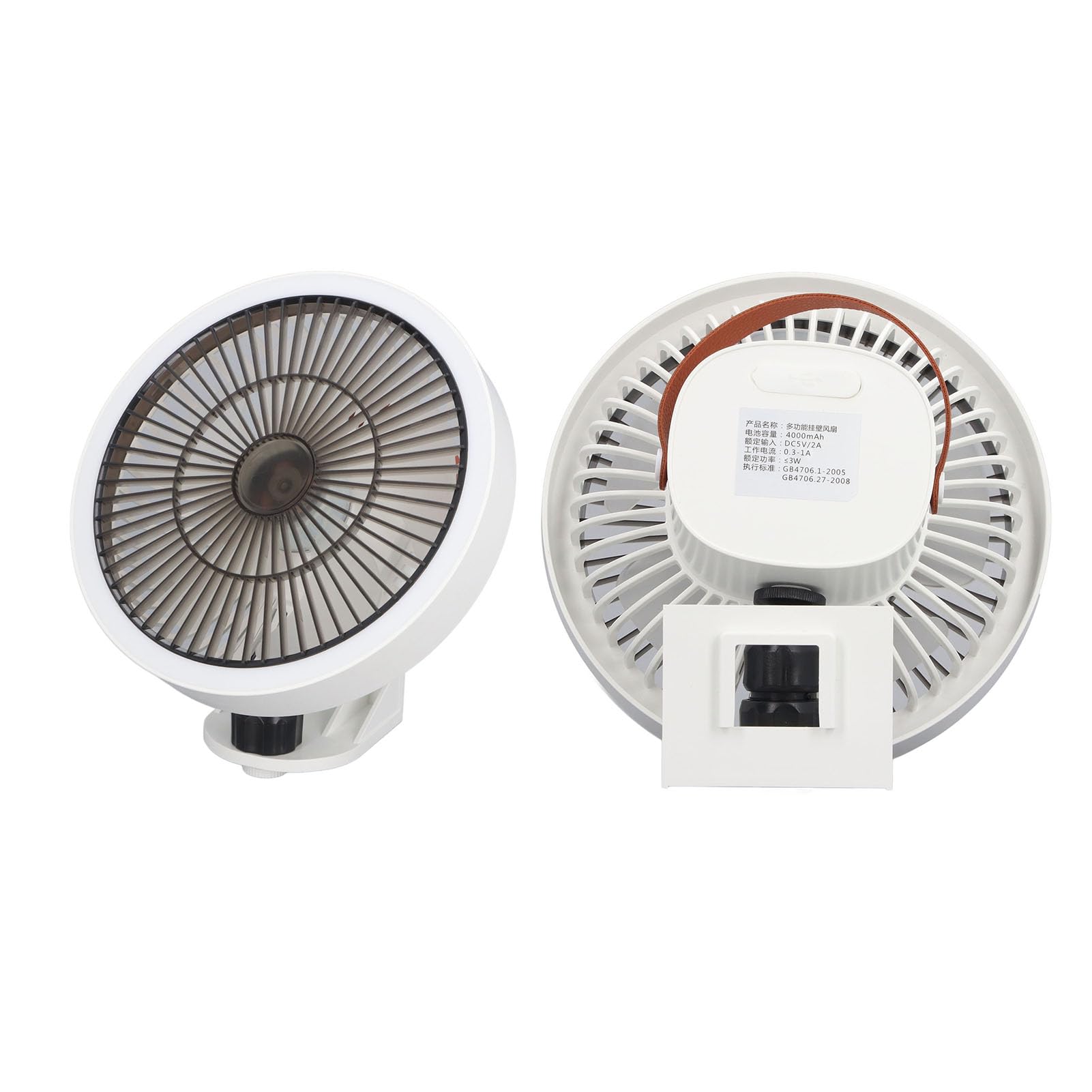 Ventilador Pequeño De Pared Con Control Remoto Luz Nocturna Y 3 Velocidades Oscilante Para Dormitorio Oficina En Casa Garaje O Taller Diseño Compacto Y Fácil Instalación