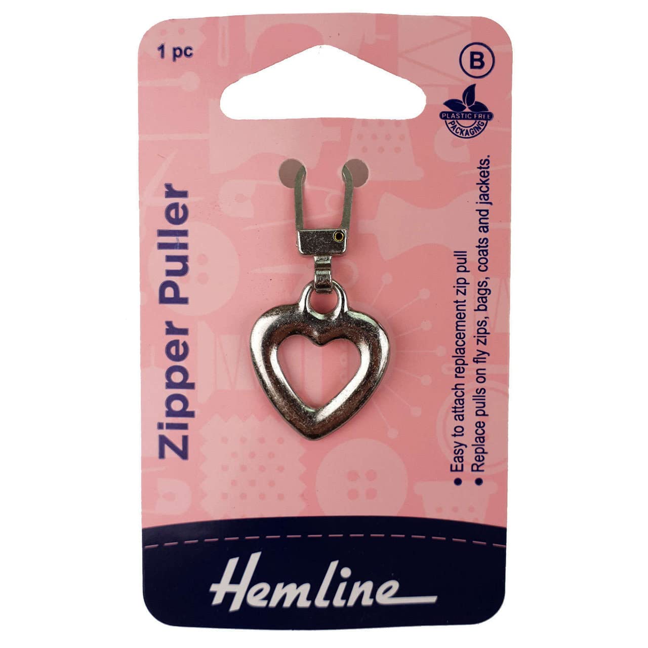 Hemline Silver Zip Puller