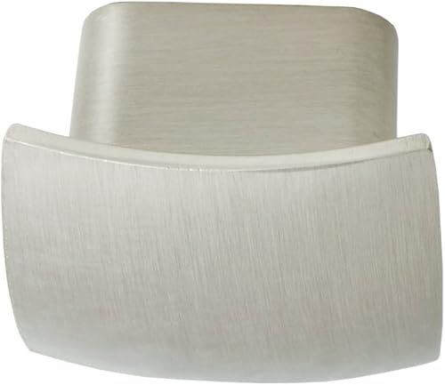 Miniatura 3 de Utopia Alley Rhonda - Pomo de anillo cuadrado contorneado para gabinete, pomos decorativos para armarios y cajones, acabado de níquel cepillado,