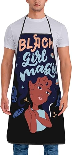 YISHOW Adjustable Kitchen Chef Apron Extra Long Ties,Commercial Men & Women Bib Apron