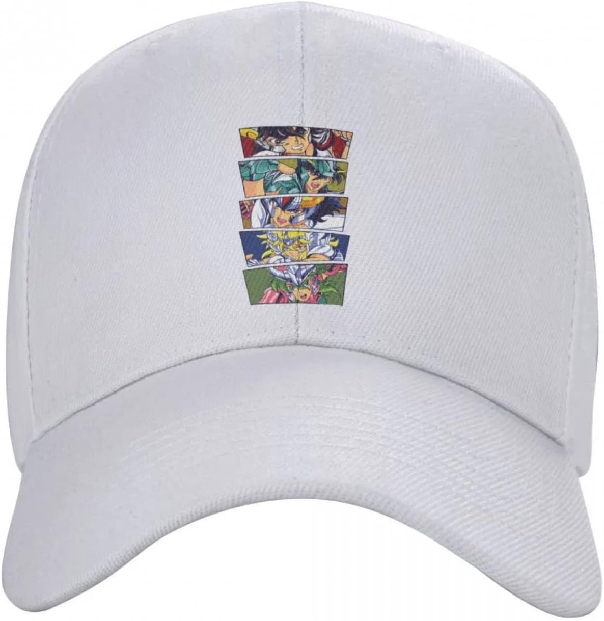 Baseball Cap Punk Baseball Cap for Men Women Adjustable Hat Sports Snapback Caps Trucker Hats Printed hat hat White