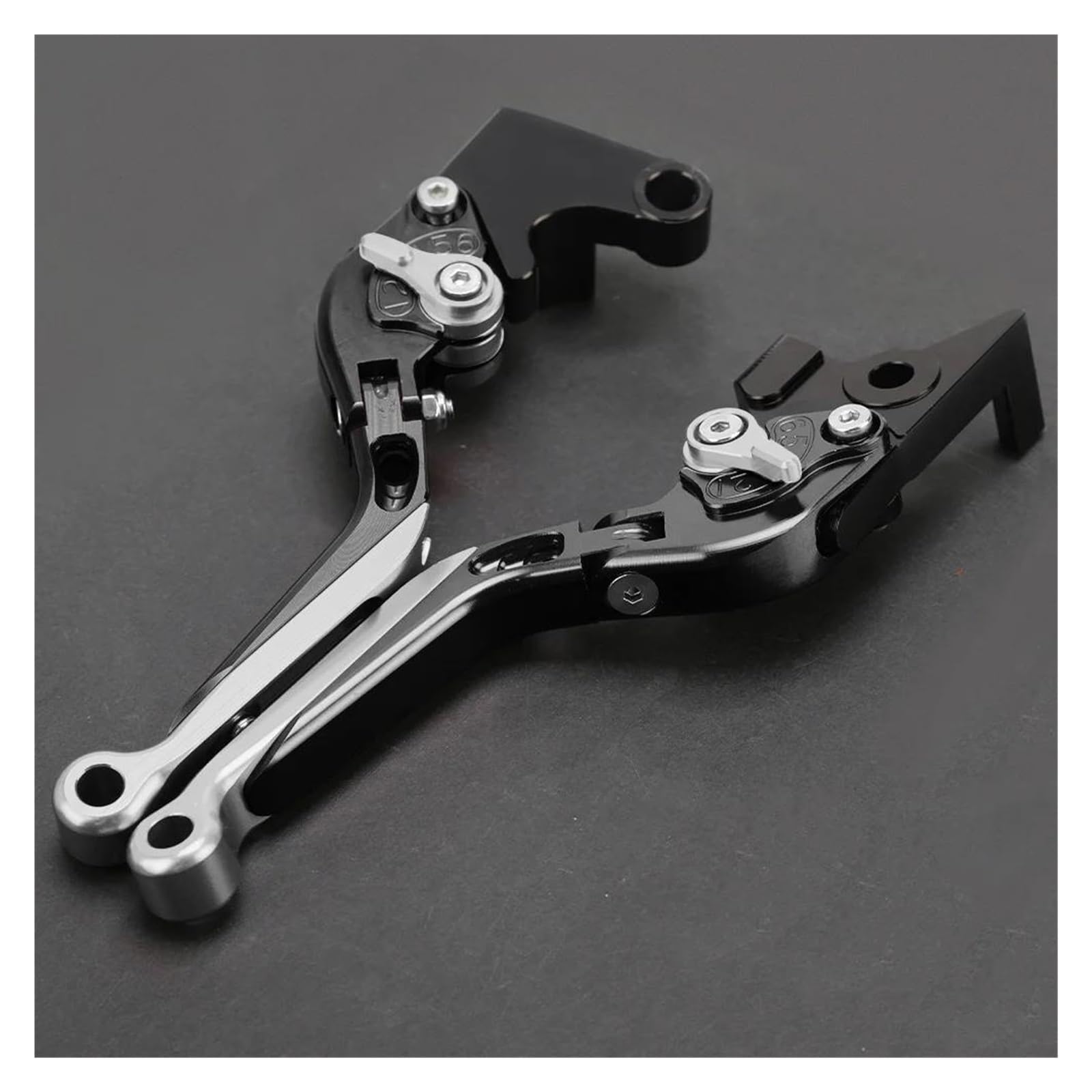 Mamxvkvzeu C Motorbike Brake Lutch Handle Levers Brake Lutch Lever Handle Levers Extendable Adjustable For Ninja 500 Z500 2024-2026(C)