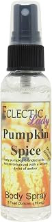 Eclectic Lady Pumpkin Spice Body Spray, Double Strength, 2 ounces, Body Mist for Women with Clean, Light & Gentle Fragrance, Cologne with Soft, Subtle Aroma For Daily Use