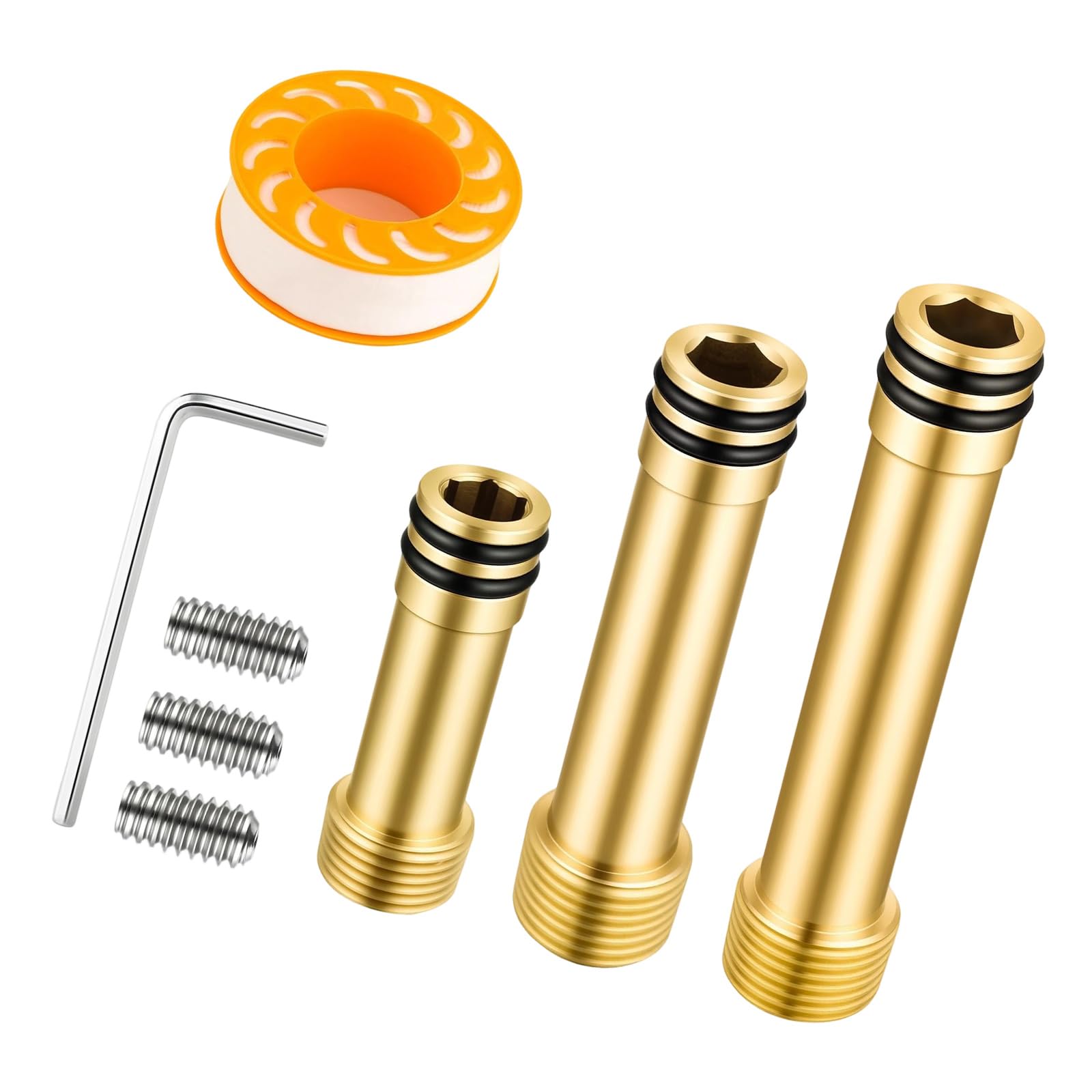 Jiingekk Multicolor Metal Shower Elbow Adapters Replacement With Sealing Tape & Screws K-98350 For Easy Installation & Stable Shower Elbow Supply Link