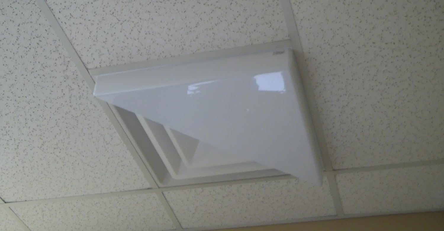 Corner Air Diverter (Triangle) for 2'x2' Ceiling Air Diffuser-Package of 2