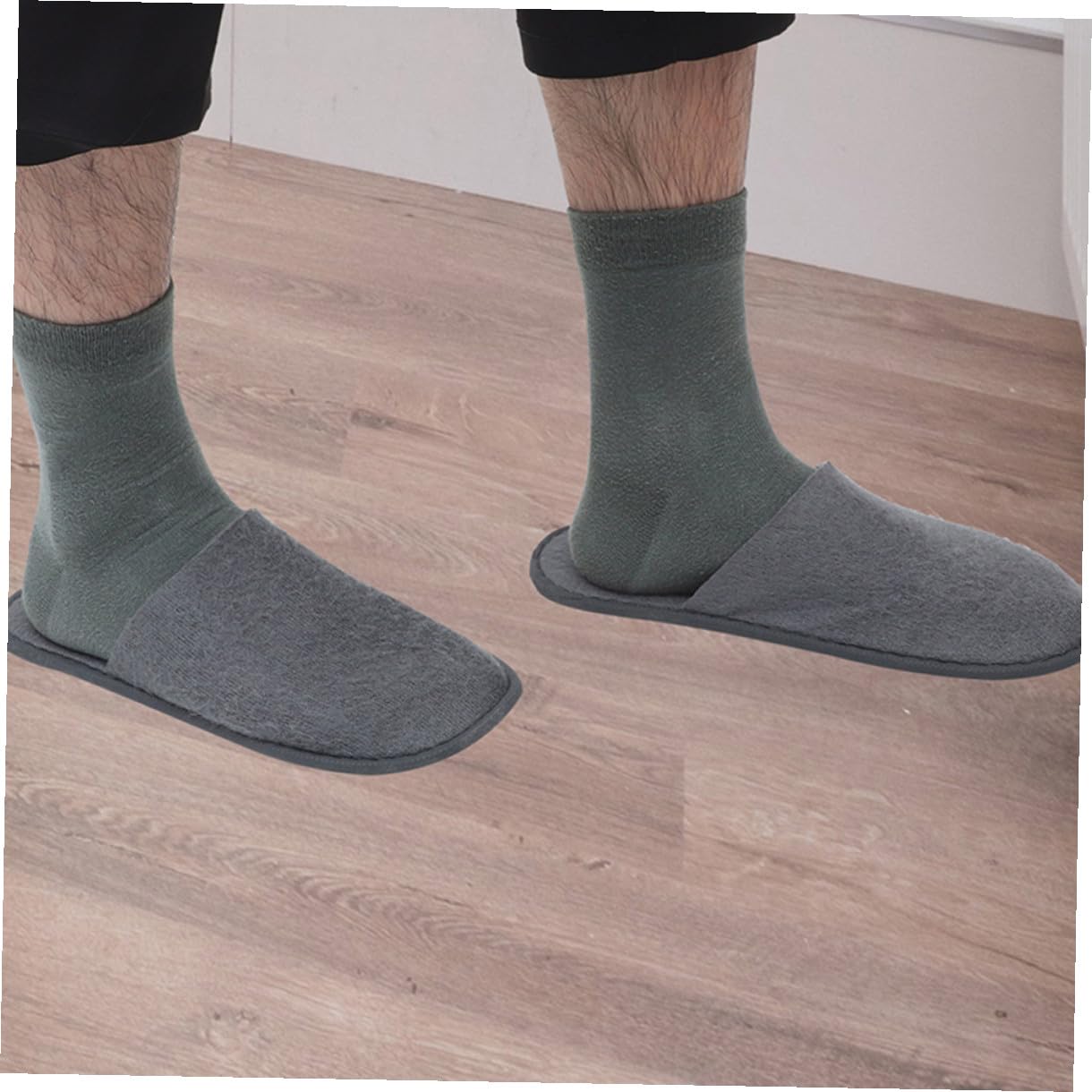 NOLITOY Pantofole da Viaggio Pieghevoli 20 Paia in Pile per Uomo e Donna | Design Monouso Leggero, Adatte per Spa, Formato Portatile per Uso in Hotel e Durante gli Spostamenti