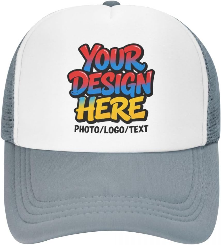 Custom Baseball Cap - Personalized with Photo/Logo/Text Adjustable 22-23 Inch Fit for Men Women Daily Wear Customizable Hat - Image 2
