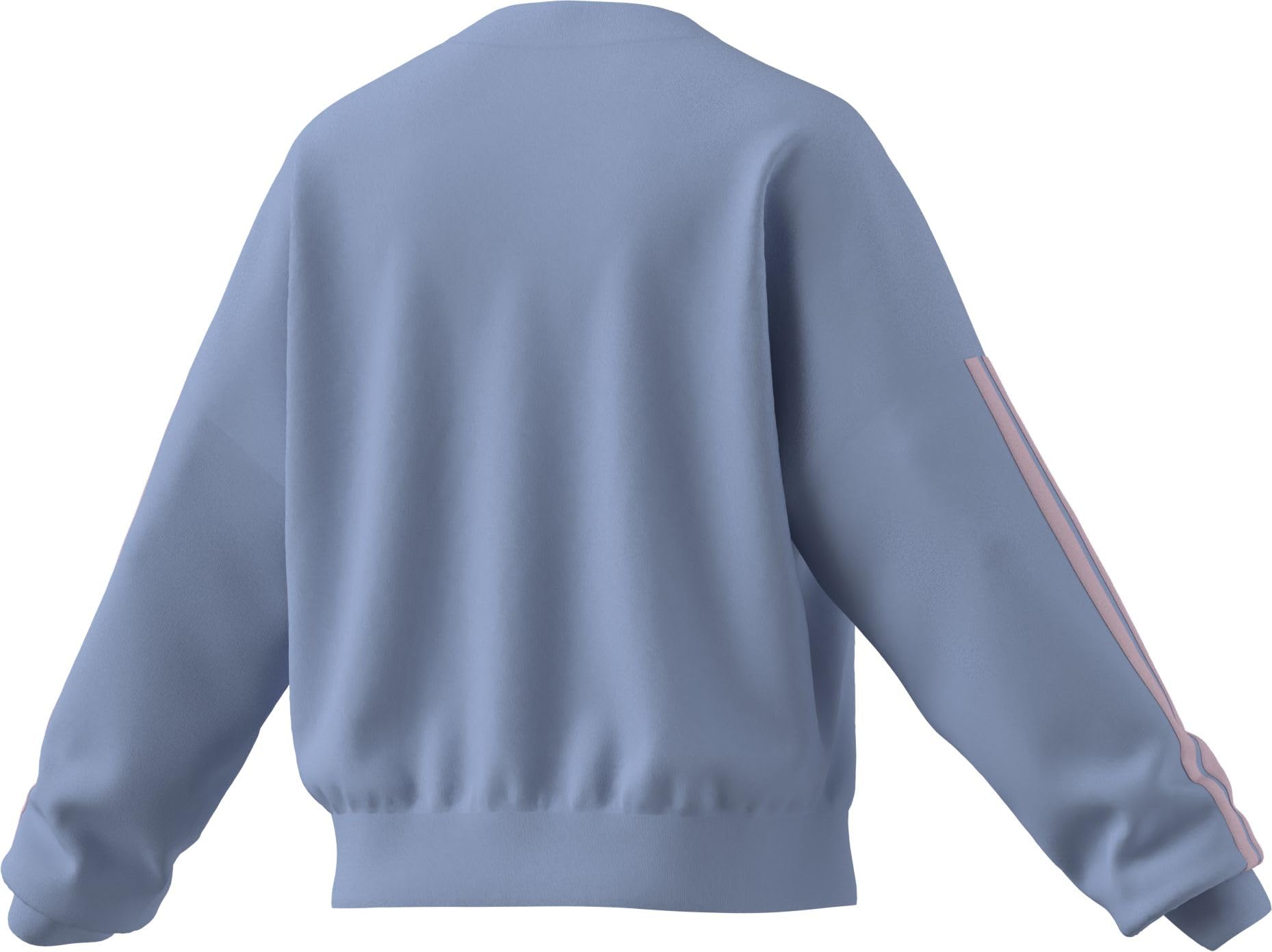 adidas dames ESSENTIALS 3-STRIPES FRENCH TERRY SWEATSHIRT, glow blue/clear pink, XXL