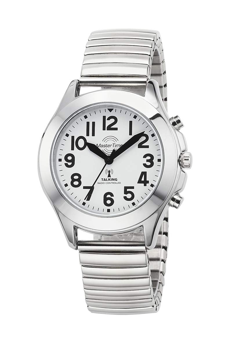 Master Time Funk Quarz Damen Uhr Analog mit Edelstahl Armband MTLA-10706-60M