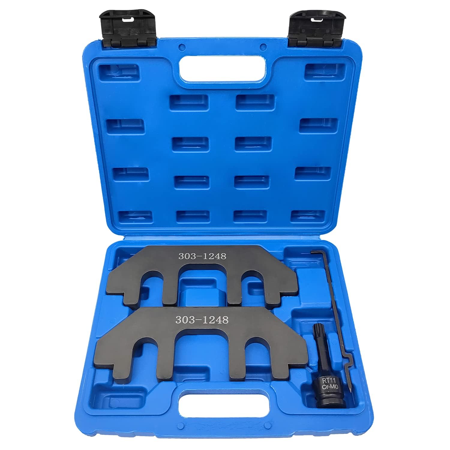 ZKTOOL Kit Outils Blocage Arbre à Cames Ford 3.5L 3.7L 4V – Compatible Edge, F-150, Mustang – Réf. 303-1248 303-1530 – Alignement Chaîne Distribution