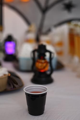 Miniatura 6 de Vasos de chupito de plástico reutilizables  Vasos de fiesta de 2 onzas en varios colores rosa, azul, verde, negro  Perfecto para fiestas,