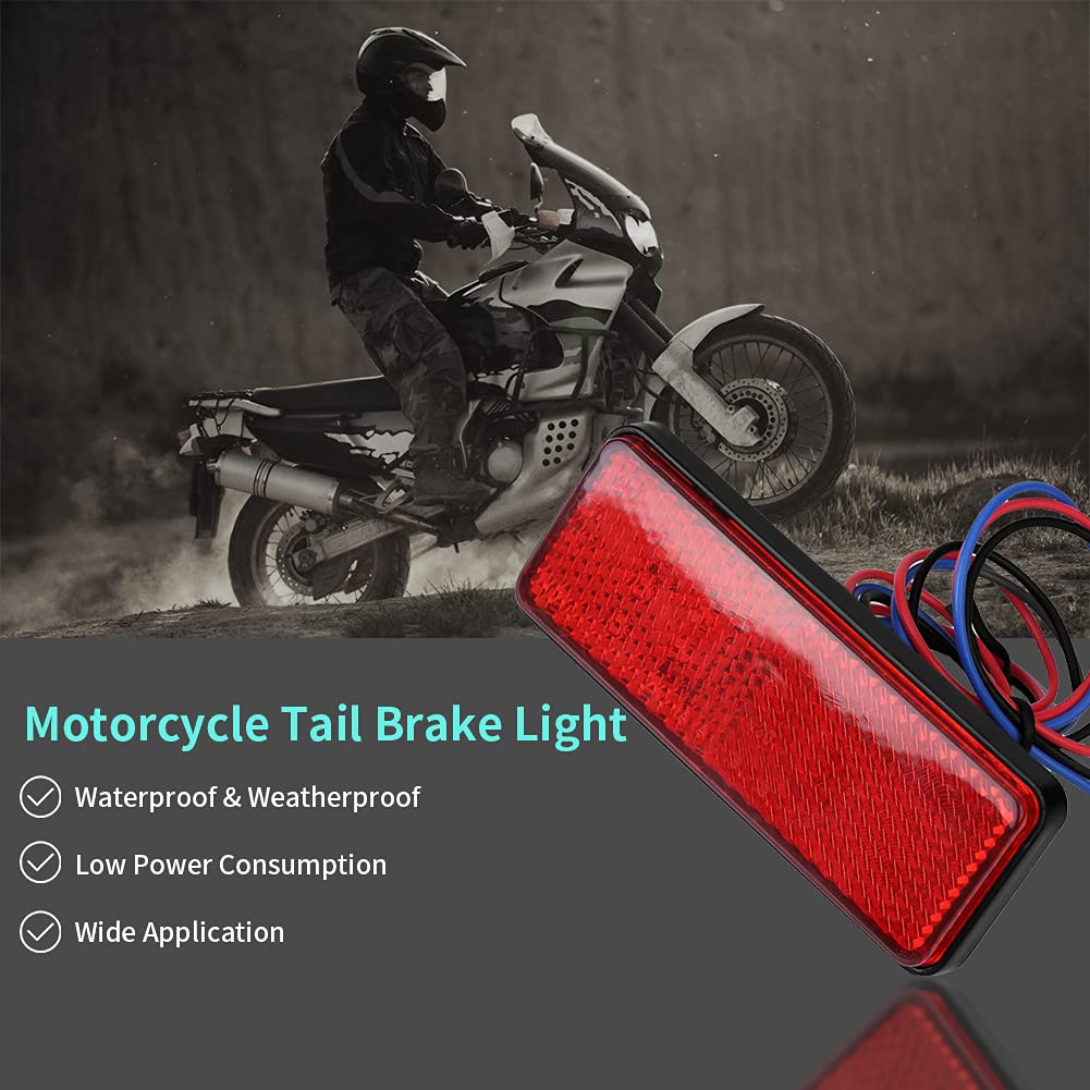 Feu Arrière LED Pour Moto, Feu Stop Avec Fonction Clignotant, 24 LED SMD, étanche, Résistant Aux Intempéries, Pour Scooter, VTT, Cyclomoteur (boîtier