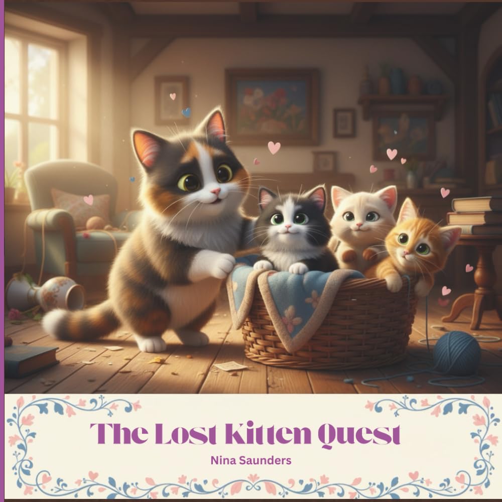 The Lost Kitten Quest: mother cat and kittens story preschool read aloud bedtime
