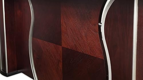 Miniatura 7 de Zuri Muebles Pierce Mahogany Escritorio moderno con almacenamiento - Retorno derecho