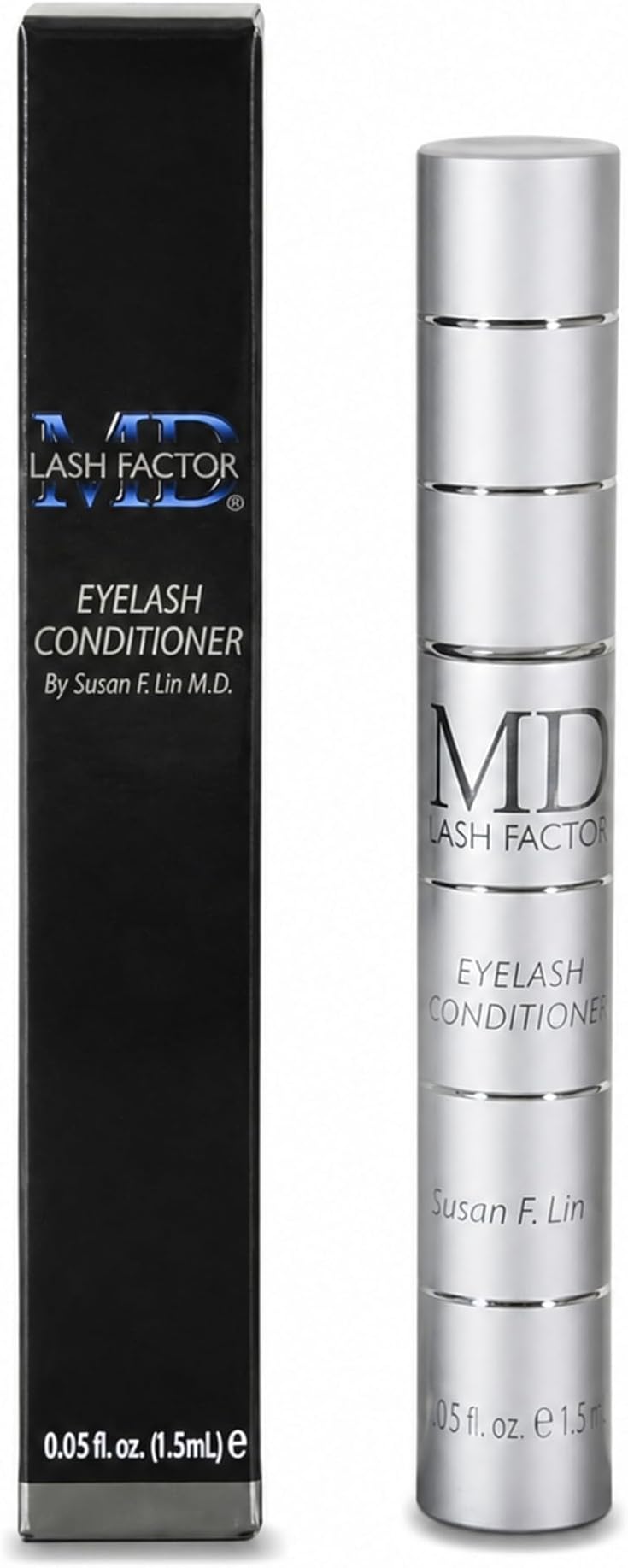MD Lash Factor Eyelash Growth Serum| Enhances Your Natural Lashes For A Fuller, Longer & Denser Look | Eye Lash Enhancer For Women | 0.05 Fl Oz - 6 Weeks Supply