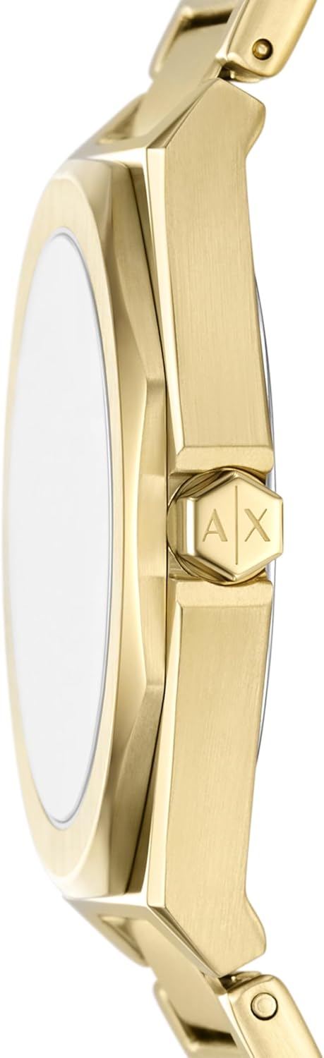 A|X Armani Exchange Women's Watch, Octagonal Three-Hand Watch for Women with Stainless Steel or Silicone Band - Image 3