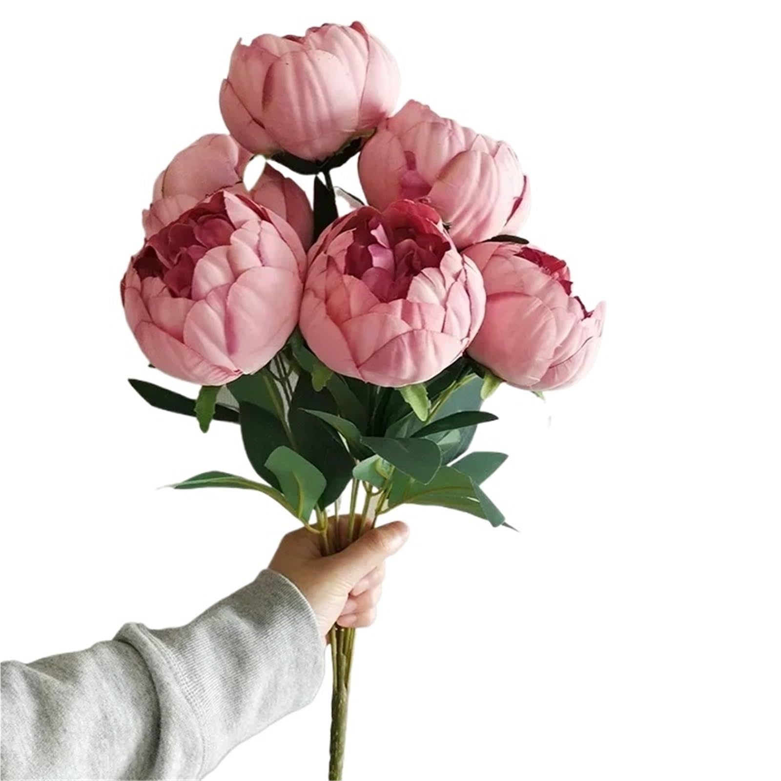 LuoAXINN Artificial Flower Branches Simulation Bouquets For Home Living Room Dining Table Wedding Decoration Fake Artificial Flowers(Color2)