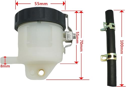 Miniatura 2 de Universal motocicleta Freno delantero Cilindro maestro bomba de freno Tanque de aceite Copa de aceite Depósito de botella de líquido Parte