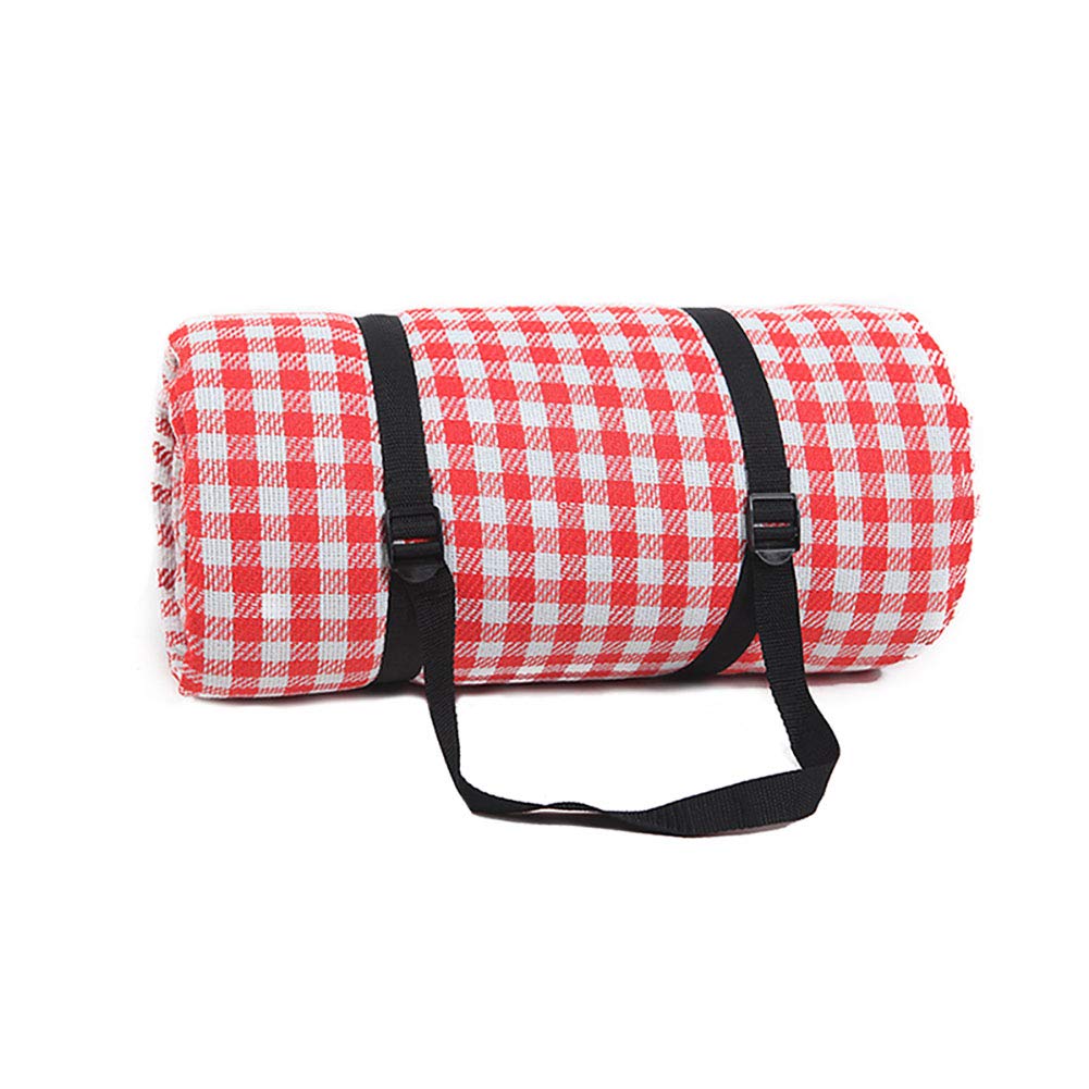 Picnic Blanket Gruby wodoodporny odporny na piasek koc plażowy z paskami i torbą do przechowywania przenośny składany lekki dywanik piknikowy na kemping podróż wędrówki 200 x 200 cm 200 x 300 cm