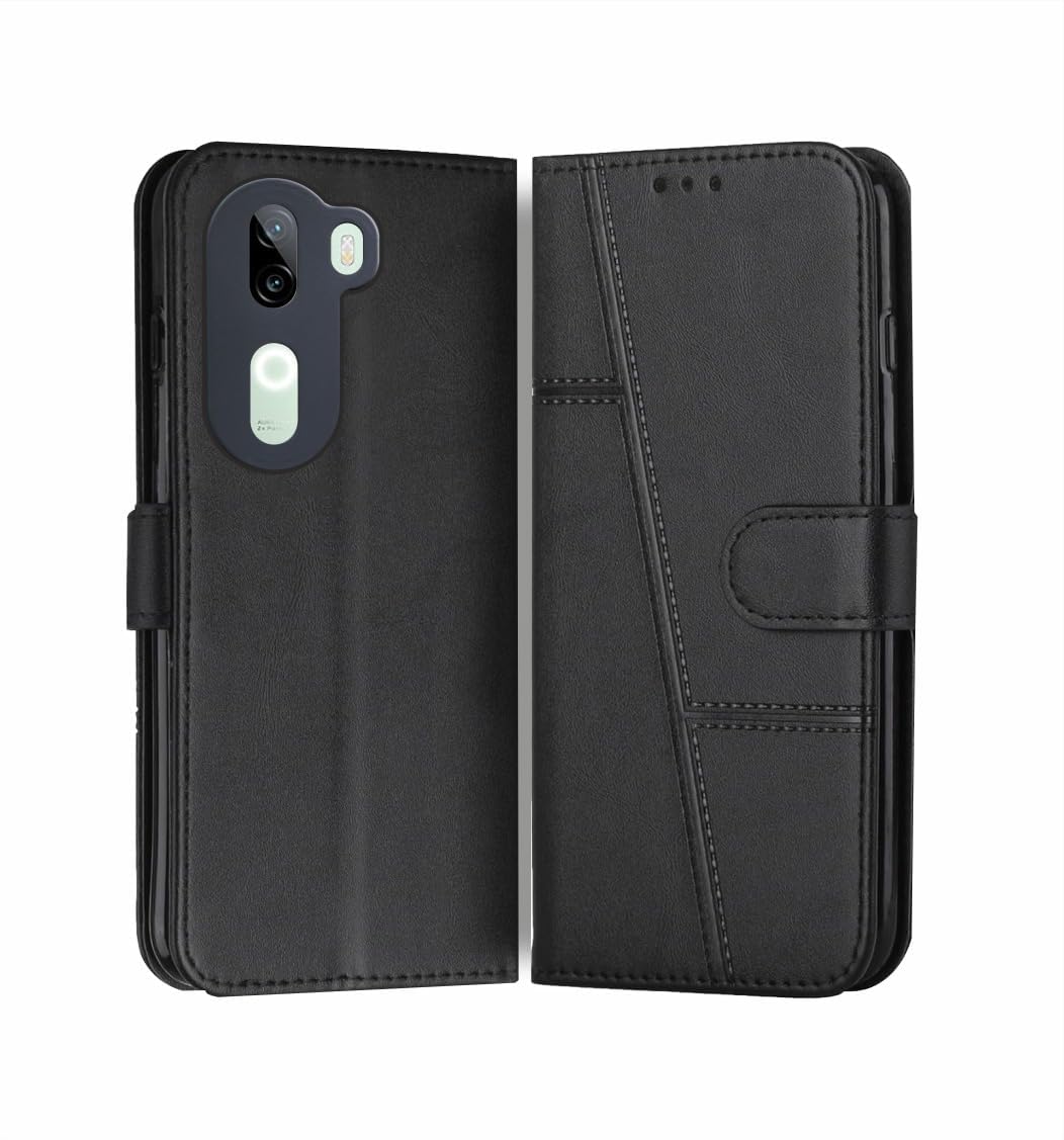 FONESHIELD Vivo V40e 5G / iQOO Z9s 5G Flip Cover | Card Pockets Wallet & Stand | Flip Cover for Vivo V40e 5G / iQOO Z9s 5G Black (B0DHSJRDMR) Amazon Price History, Amazon Price Tracker