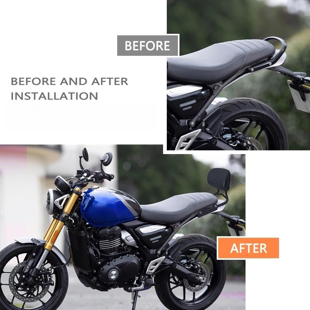 passeggero rimovibile Fit For Speed ​​​​400 Scrambler 400X 2024-2025 staffa regolabile per schienale passeggero moto Accessori