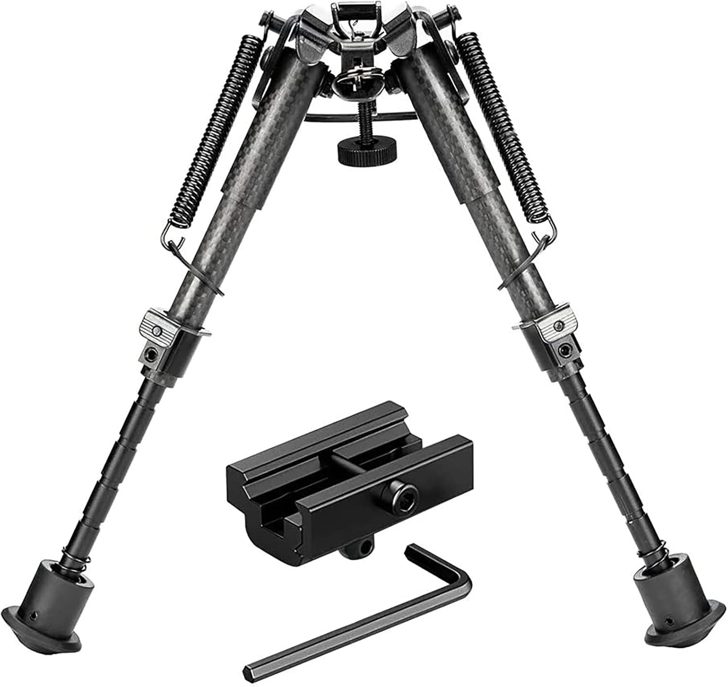 Rifle Bipod Gun Bipod Tactical Hunting Bipod 69 Inches Carbon Fiber Bipod with 22mm Picatinny
