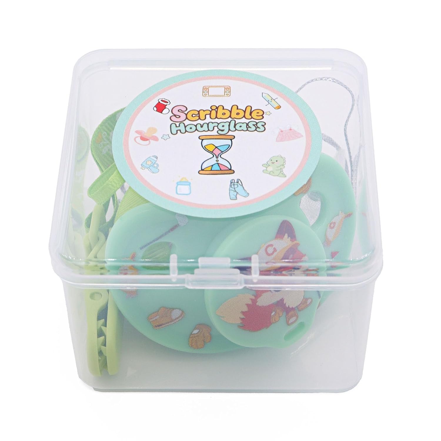 Big Shield Adult Size Pacifier: Paci for Anxiety with Paci Clips - Soft Silicone Large Nipple for Sleep - Image 7