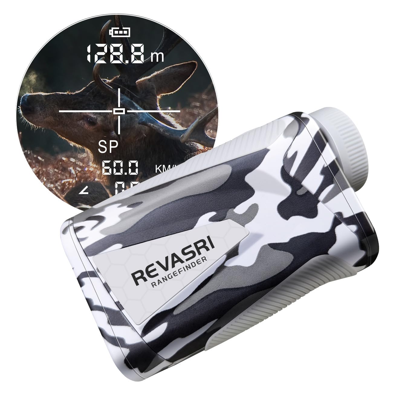 REVASRI Misuratore di distanza laser da golf, 1000 iardi, ingrandimento 6x, bilanciamento dell'inclinazione, vibrazione di blocco della bandiera, telemetro da golf con magnete, misurazione in iarde,