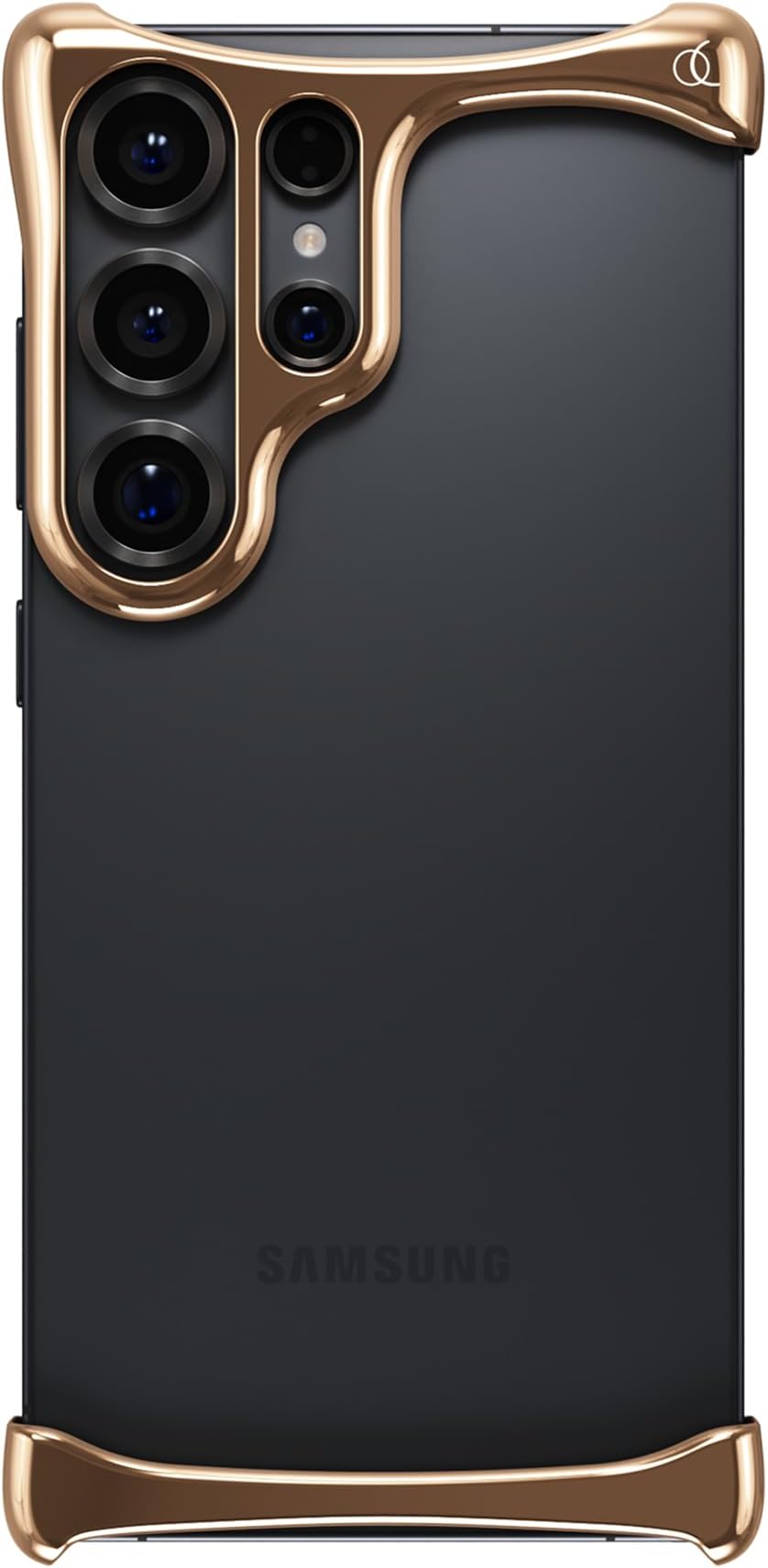 Arc Pulse Compatible with Samsung Galaxy S25 Ultra Case (2025), Minimalist Protective Shock Absorption Aluminum Shells + Elastomer Inlays, Slide-On Fit for 6.9 inch Model