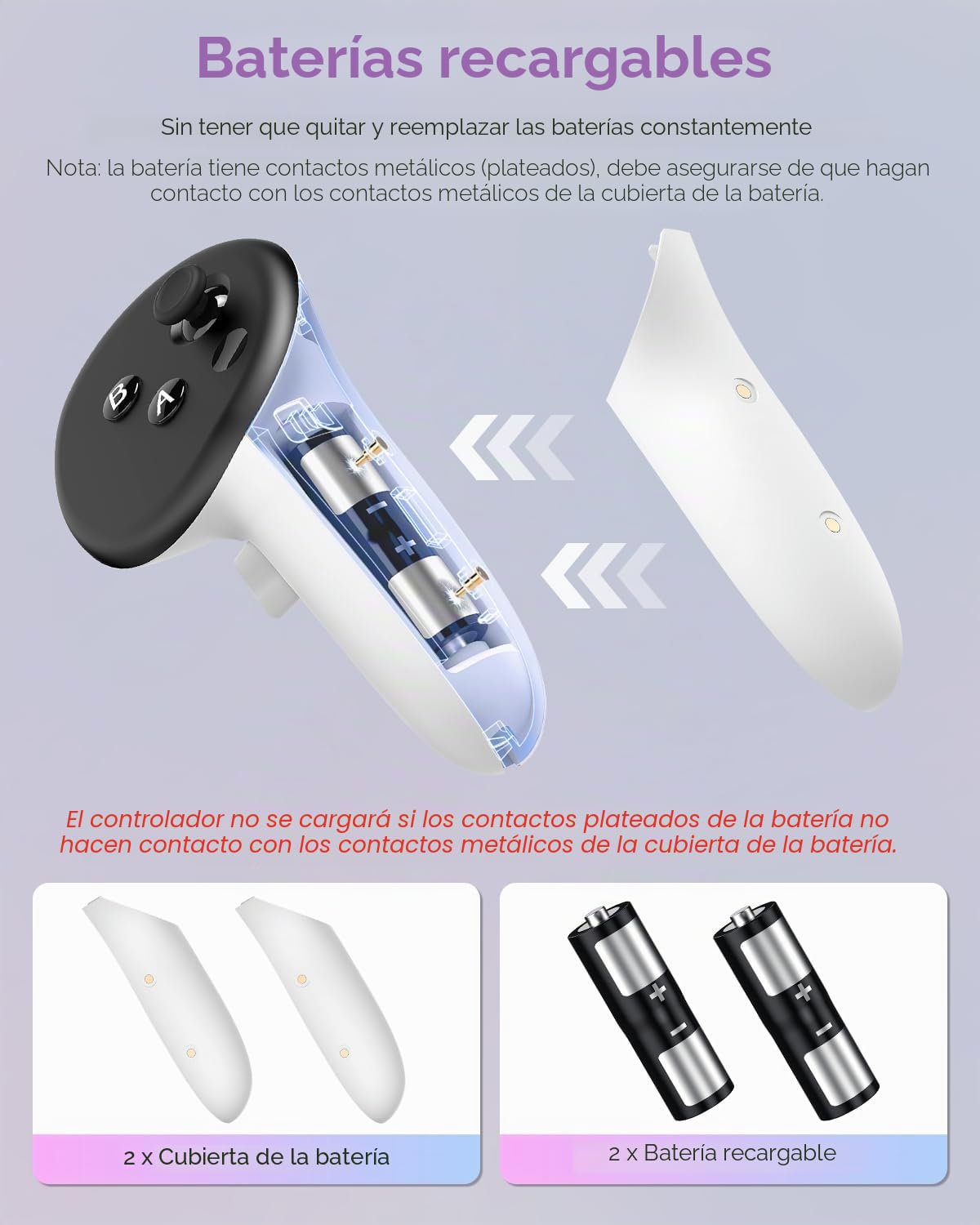 Base de carga para Meta Quest 3S/3, estación de carga magnética Kinwin para Oculus Quest 3S/3, accesorios con luz RGB, soporte de carga para auriculares VR y controlador con 2 baterías recargables