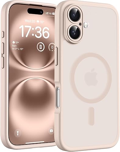Miniatura 184 de TOCOL Funda magnética para iPhone 15, protección completa mejorada de la cámara, compatible con Magsafe, protección contra caídas, translúcida mate,
