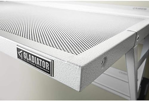 Vista 12 de Estante de 45 pulgadas de Gladiator GAWA45SFTG Hammered Granite