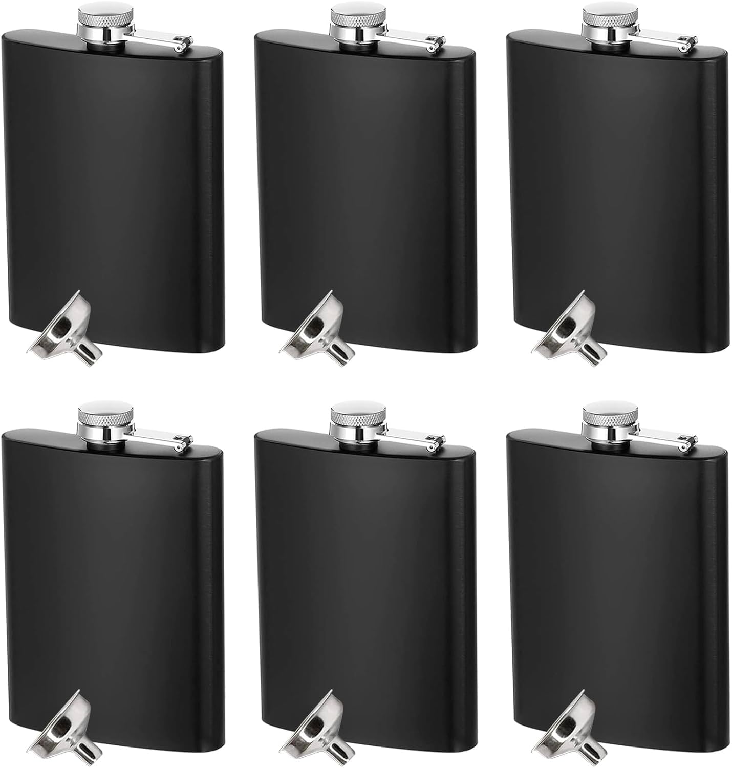 Lot De 2 Flasque Alcool Avec Entonnoir, 8Oz Flasque De Whisky En 304 Acier Inoxydable, Portable Lot De 2 Flasque Alcool Avec Entonnoir, 8Oz Flasque De Whisky En 304 Acier Inoxydable, Portable