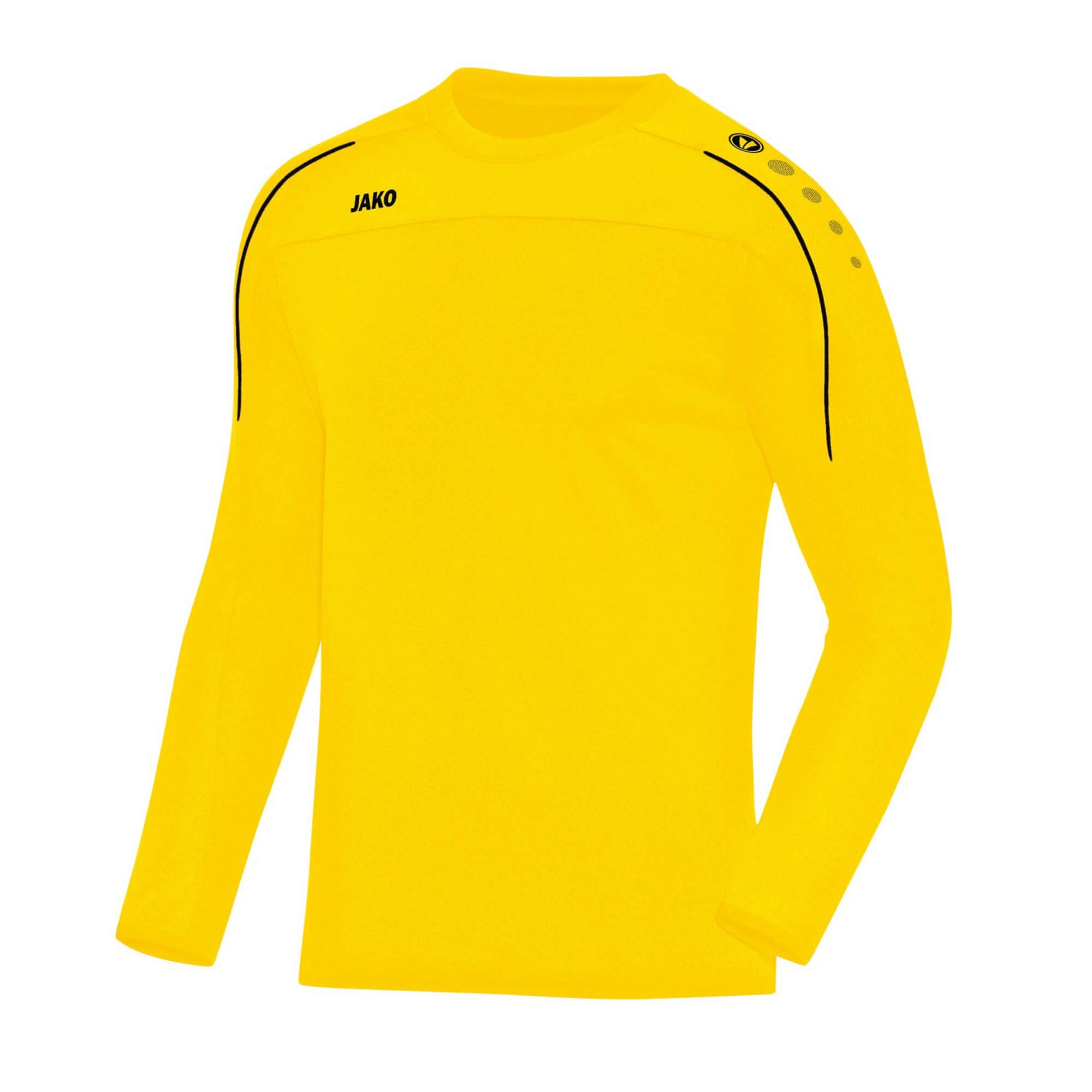 JAKO Classico Men's Sweat Classico, Mens, Sweat Classico, 8850, Lemon, 140 (EU)