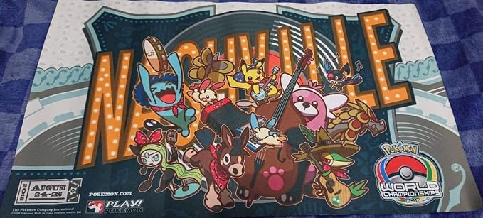 国際ブランド プレイマット ラバー製 世界大会 ナッシュビル 18 ポケモンカード Wcs ポケモンカードゲーム
