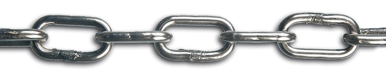 Chaîne soudée maille courte en acier inox Chapuis BI2 de 2mm en bobine de 25m