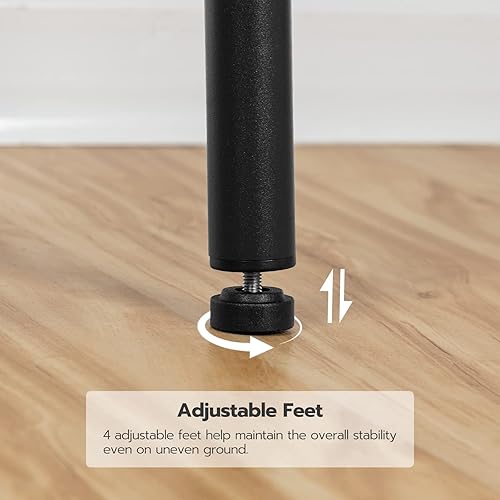 Miniatura 8 de HOOBRO Bar Stools, Set of 2 Bar Chairs, Kitchen Round Height Stools with Footrest, Breakfast Barstools, Sturdy Steel Frame, for Dining Room,